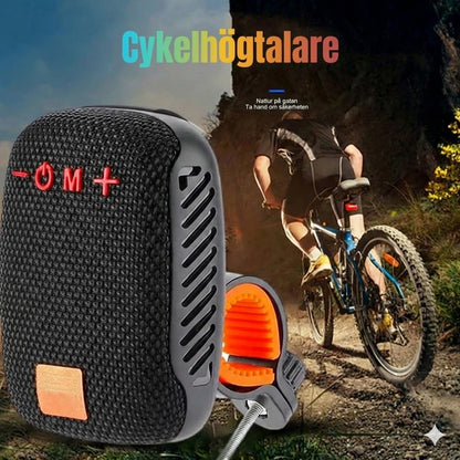 Bluetooth-högtalare för cykel – vattentät cykelhögtalare med robust fäste (stötsäker och handsfree-samtal)