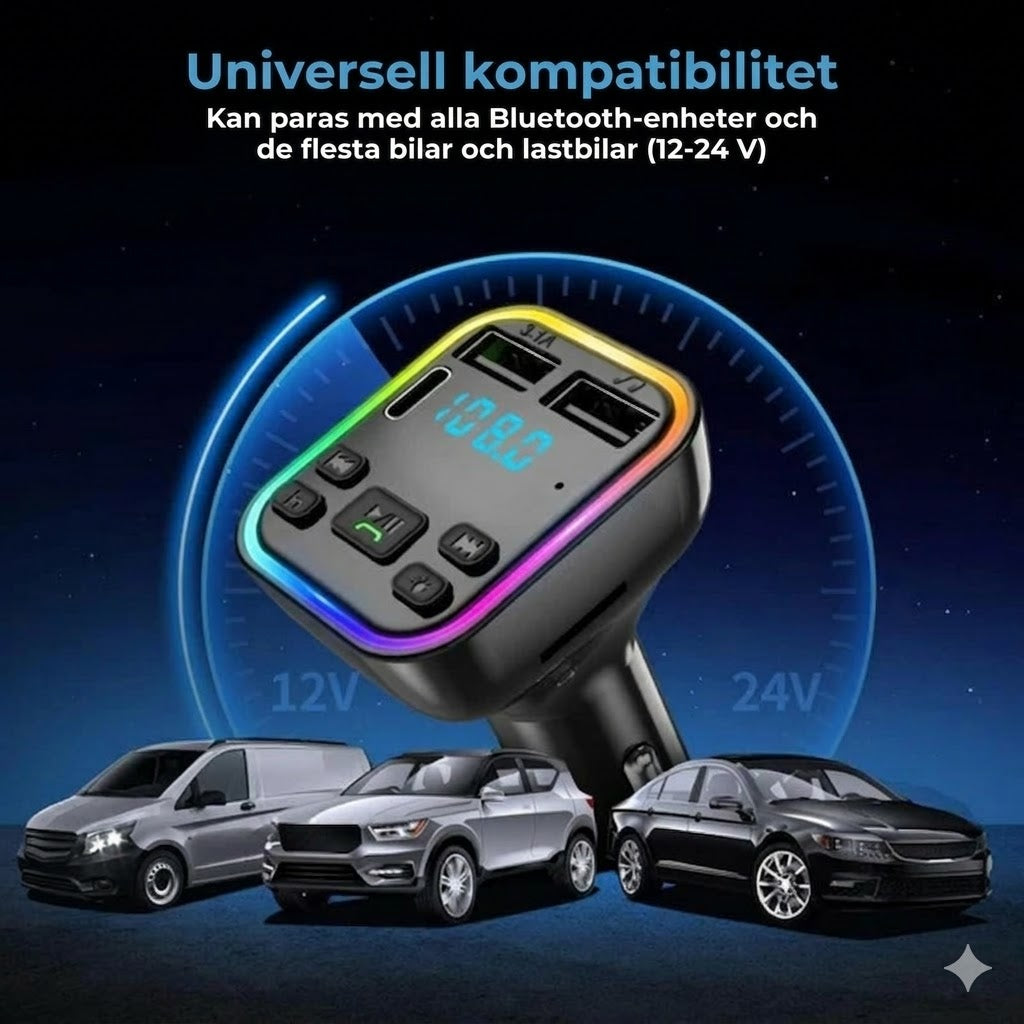 Bluetooth FM-adapter och billaddare