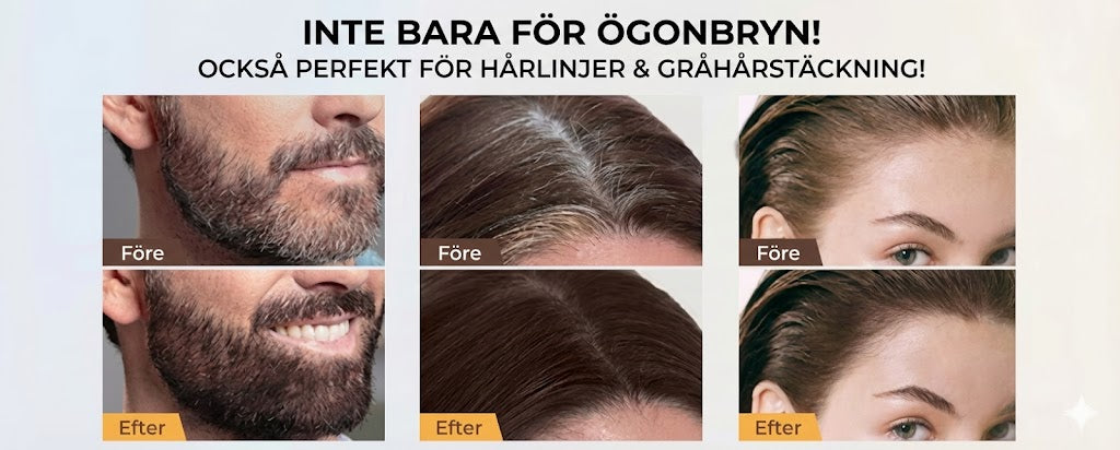 Set för långvarig ögonbrynsmakeup – vattenfast formula