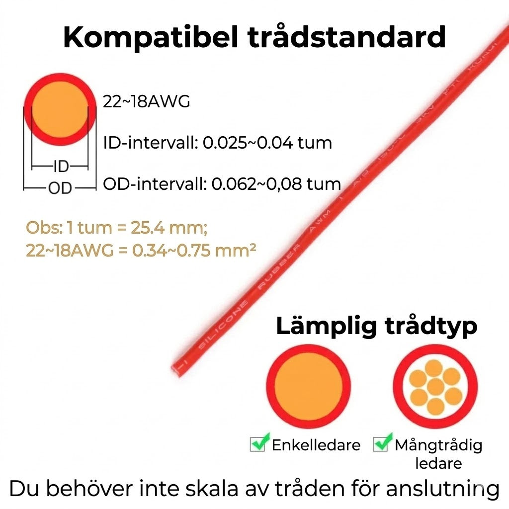 [20 st] Snabbkopplingar med lås – 2-polig kontaktanslutning