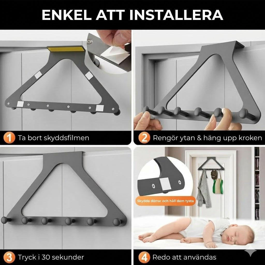 Robust och hållbar dörrhängd förvaring