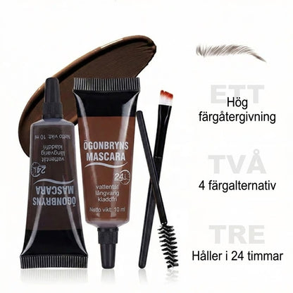 Set för långvarig ögonbrynsmakeup – vattenfast formula