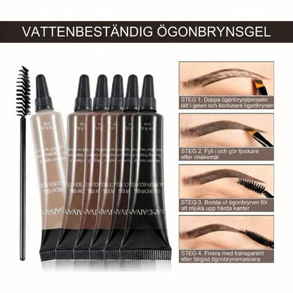 Set för långvarig ögonbrynsmakeup – vattenfast formula