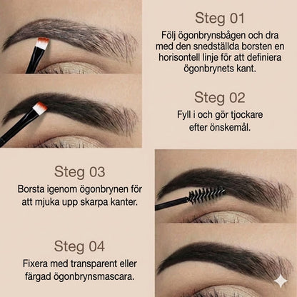 Set för långvarig ögonbrynsmakeup – vattenfast formula