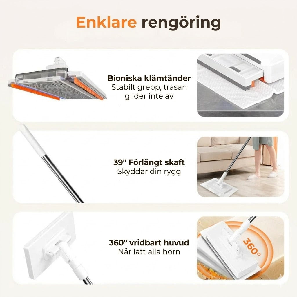Klämmopp-set med tryckmekanism