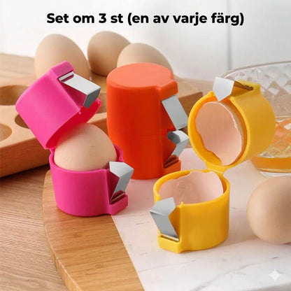 Perfekt äggskalsöppnare med hållare