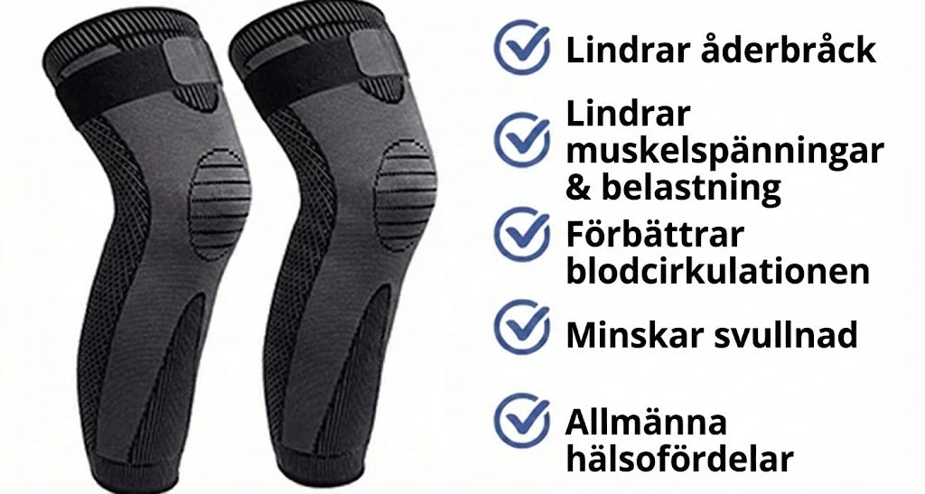 Självuppvärmande knäskydd (2-pack)