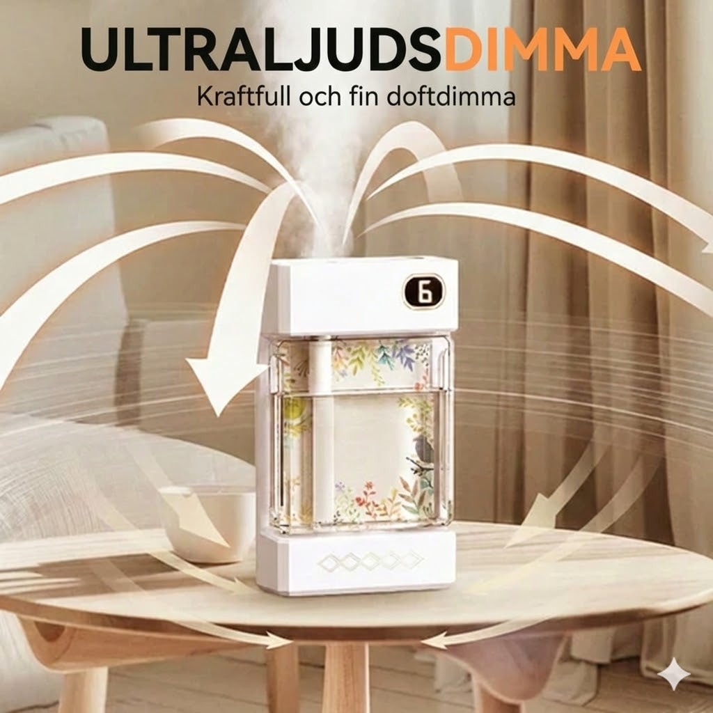 Trådlös aromadiffuser – USB-laddning – med LED-belysning