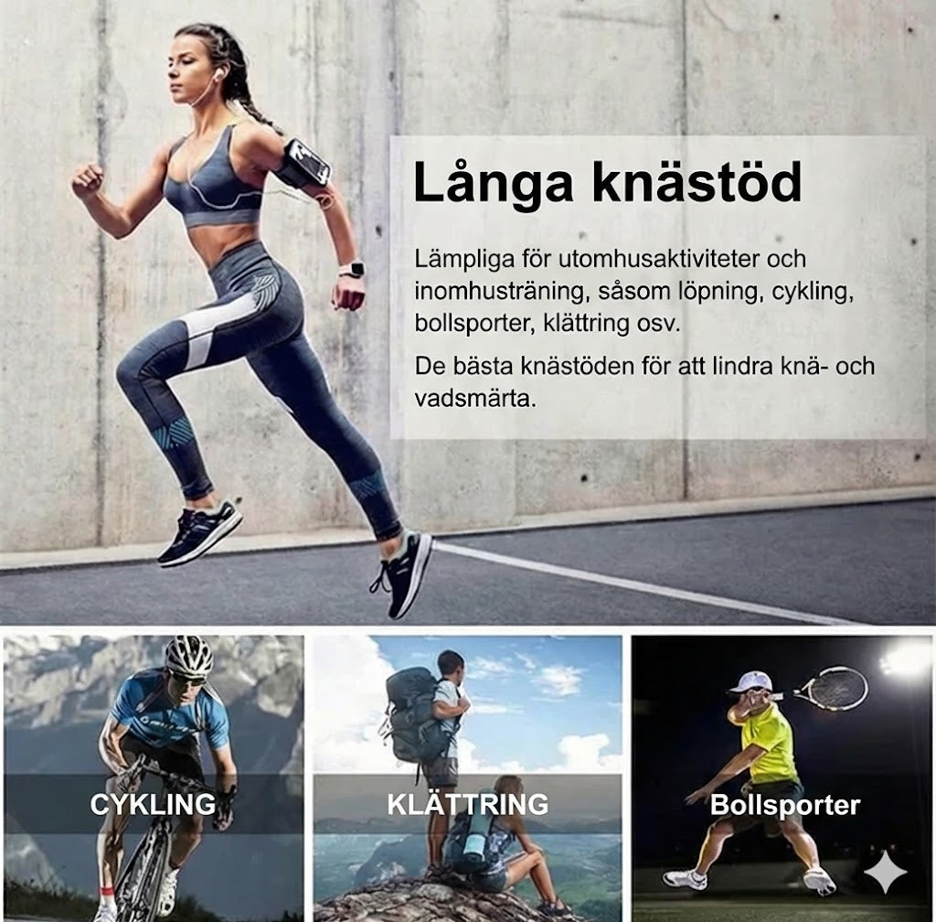 Självuppvärmande knäskydd (2-pack)