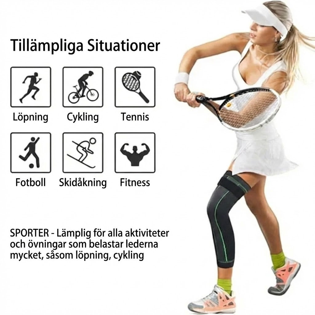 Självuppvärmande knäskydd (2-pack)