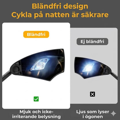 Justerbar backspegel för cykelstyre – 360° sikt
