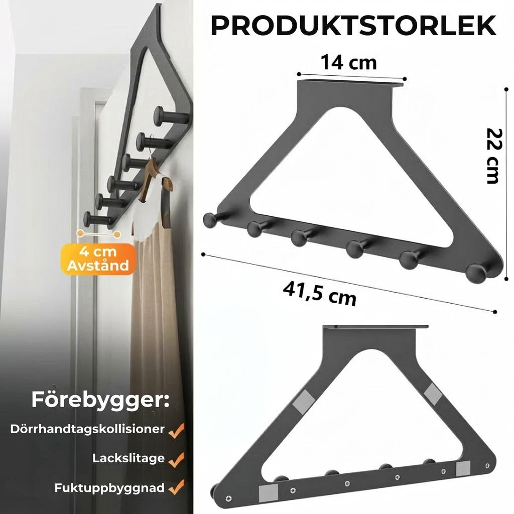 Robust och hållbar dörrhängd förvaring